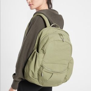 Athleta Kinetic Backpack in Khaki Green